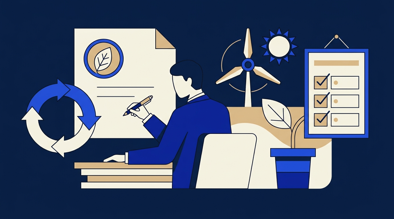 Develop workplace policies and procedures for sustainability